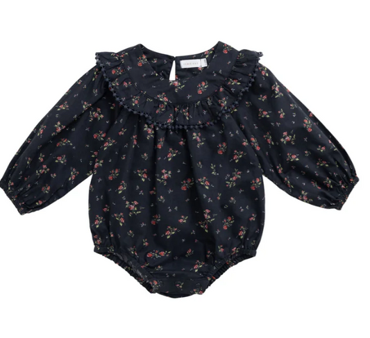 Organic Cotton Playsuit | Bianca Noir