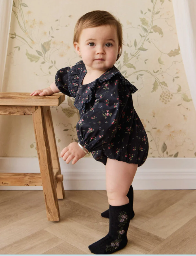 Organic Cotton Playsuit | Bianca Noir