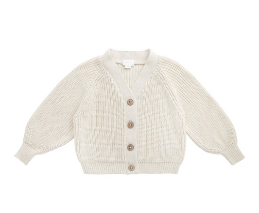 Girl's Cardigan | Vanilla