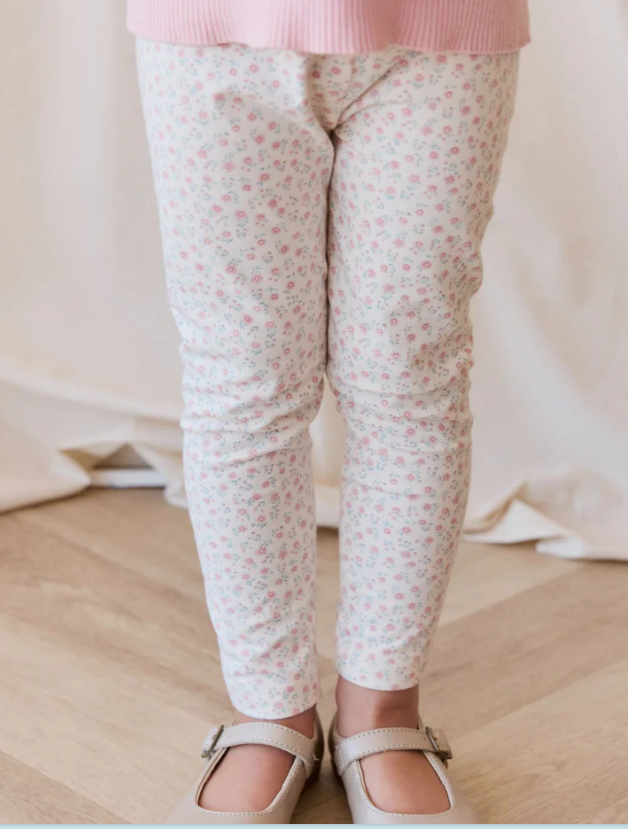 Organic Cotton Legging | Garden Pink