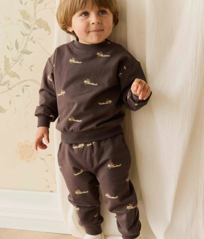 Organic Cotton Track Pant | Airplanes