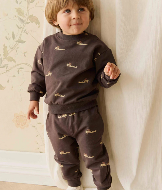 Organic Cotton Track Pant | Airplanes