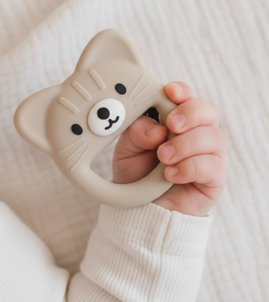 Silicone Teether | Kitten | Color Options