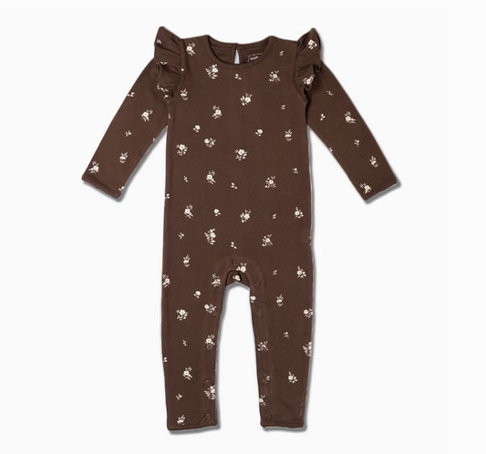 Ruffle LS Romper | Birch