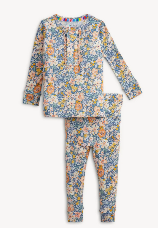 Flora Ruffle L/S PJ Set | Magnetic