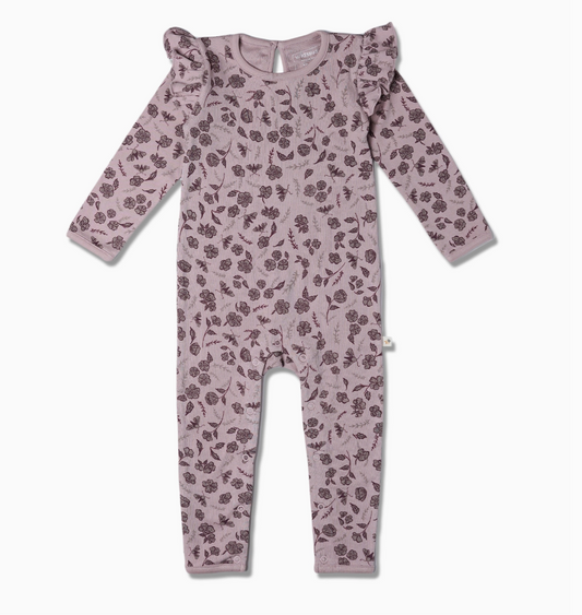 Ruffle LS Romper | Mystic Floral