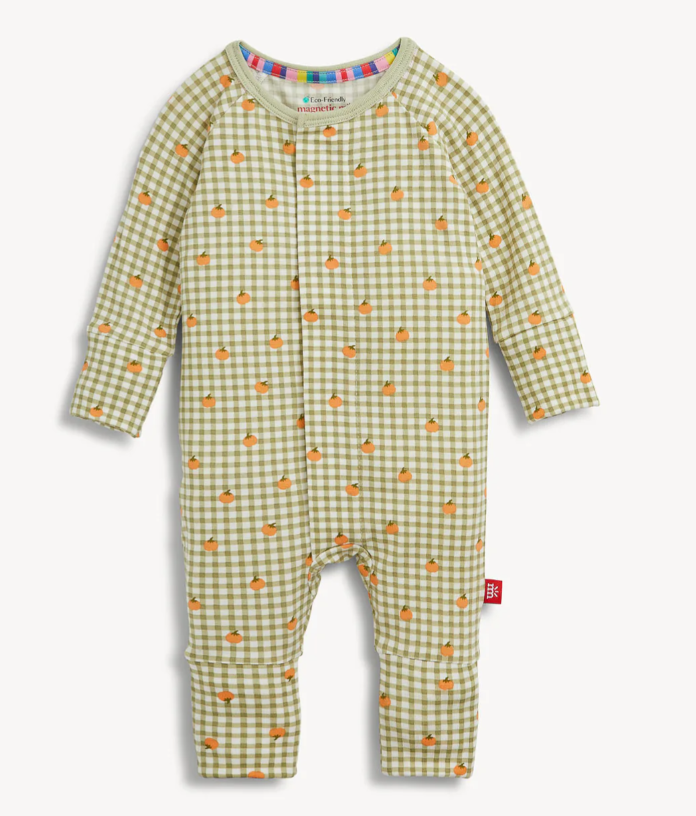 Pumpkin Plaid Coverall | Magnetic