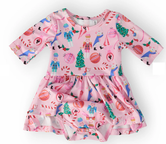 Sugarplum Fairy Twirl Dress | 3/4 Sleeve