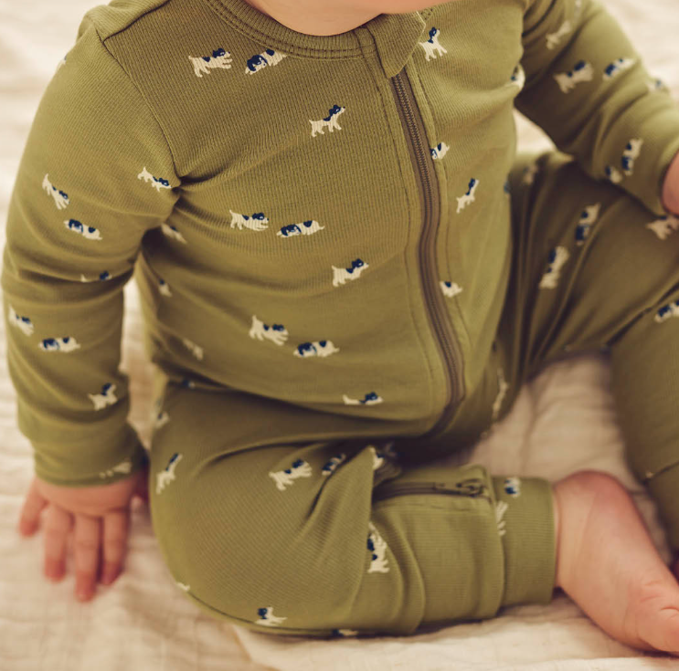 Rib Zipper Romper | BFFs