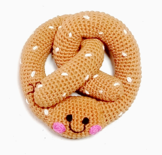 Pretzel Toy Rattle | Handmade