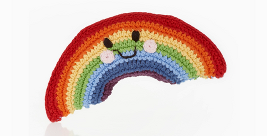 Rainbow Toy Rattle | Handmade