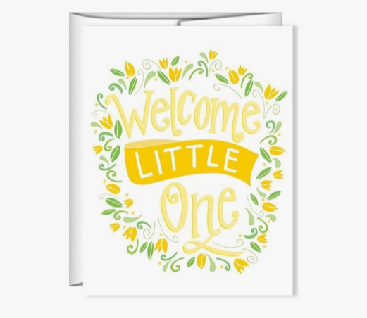 Welcome Little One Card | Color Options