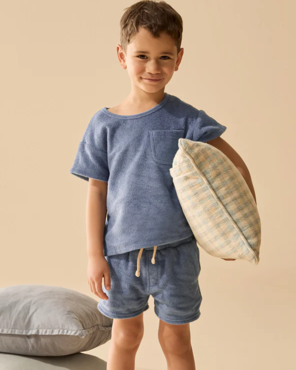 Terry Cloth Top | Deep Blue