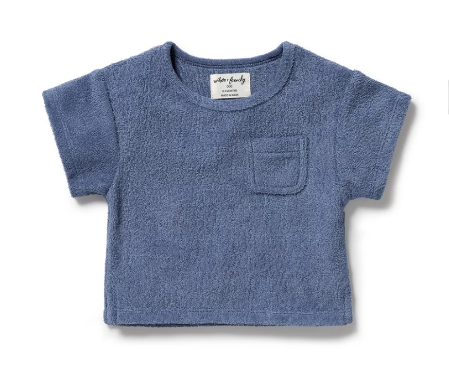 Terry Cloth Top | Deep Blue