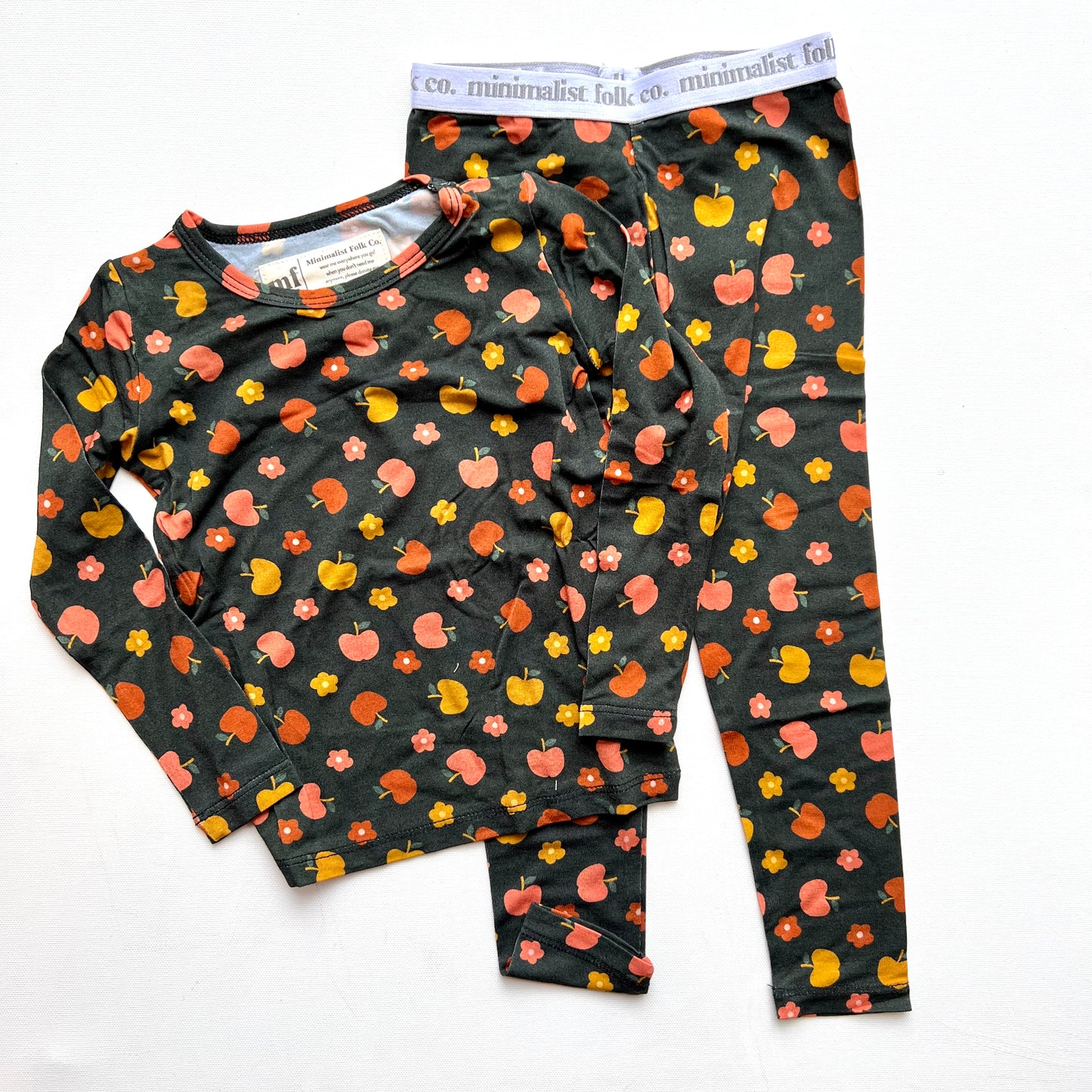 Fall Apple Pajama Set
