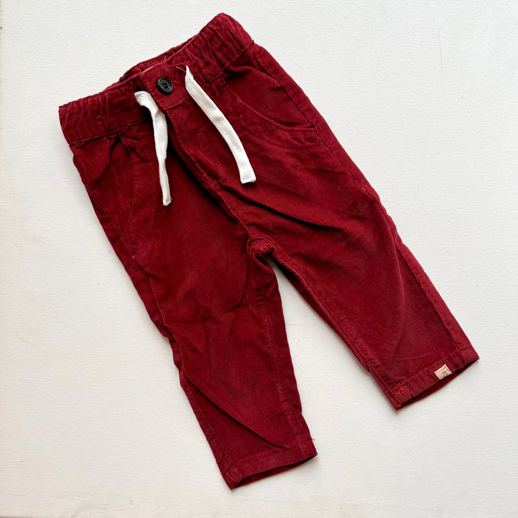 Tally Cord Pants / Deep Red