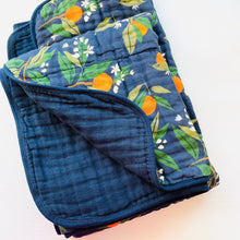 Load image into Gallery viewer, Orange Blossom Reversible Quilt
