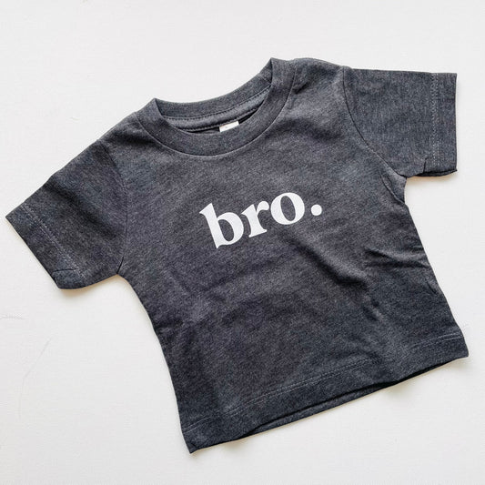 Camiseta "Bro" / Carbón