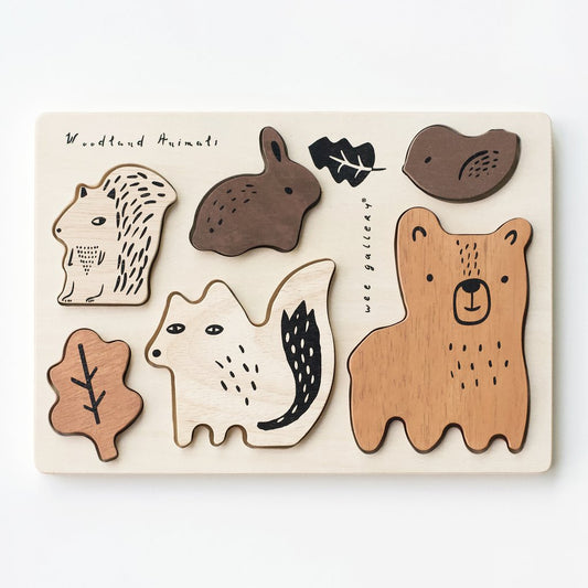 Wooden Tray Puzzle | Animal Options